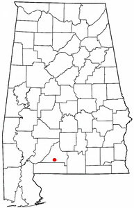 Location of Castleberry, Alabama