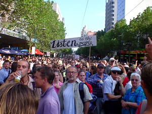 Anti war protest in Melbourne, Australia, 2003