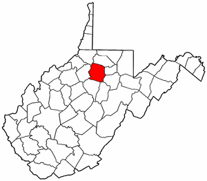 Image:Map of West Virginia highlighting Harrison County.png