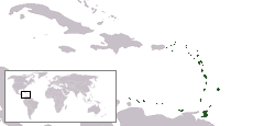 Lesser Antilles in Caribbean