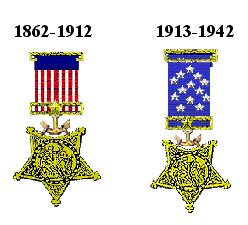 Early Navy versions of the Medal of Honor
