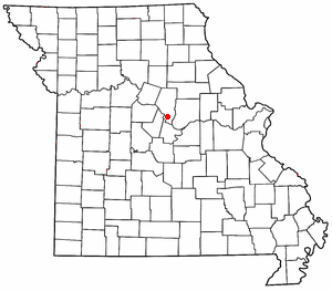 Location of Hartsburg, Missouri
