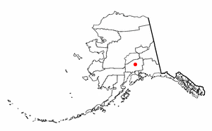 Location of Talkeetna, Alaska