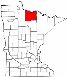 Image:Map of Minnesota highlighting Koochiching County.png