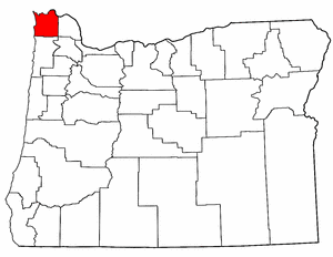 Image:Map of Oregon highlighting Clatsop County.png