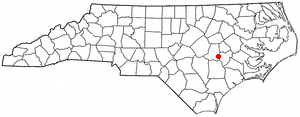 Location of Walnut Creek, North Carolina