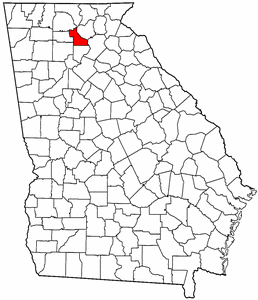Image:Map of Georgia highlighting Dawson County.png