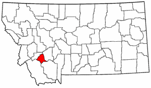 Image:Map of Montana highlighting Silver Bow County.png