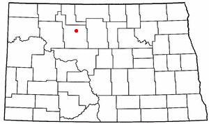 Location of Burlington, North Dakota