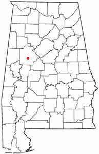 Location of Holt, Alabama