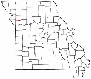 Location of Holt, Missouri