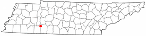 Location of Clifton, Tennessee