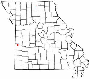 Location of Metz, Missouri