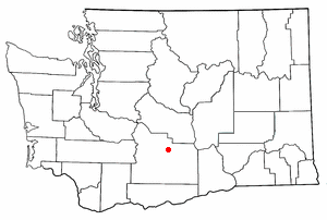 Location of Gleed, Washington