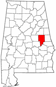 Image:Map of Alabama highlighting Tallapoosa County.png