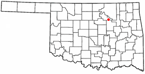 Location of Terlton, Oklahoma