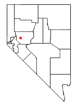 Location of Fallon Station, Nevada