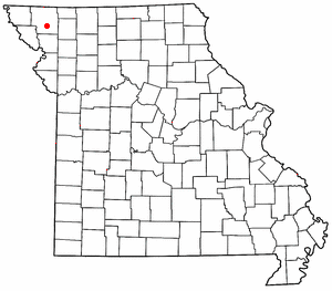 Location of Arkoe, Missouri