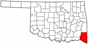 Image:Map of Oklahoma highlighting McCurtain County.png