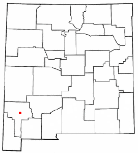 Location of Silver City, New Mexico