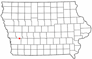 Location of Walnut, Iowa