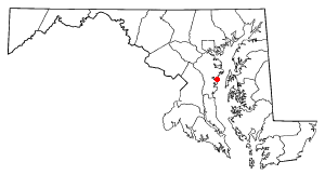 Location of Mayo, Maryland