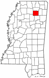 Image:Map of Mississippi highlighting Pontotoc County.png