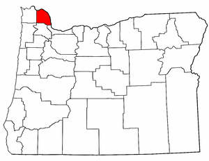 Image:Map of Oregon highlighting Columbia County.png