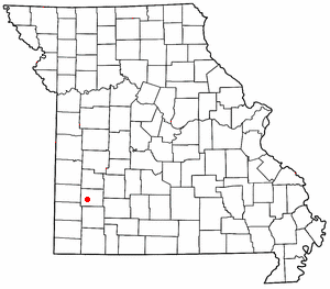Location of Lockwood, Missouri