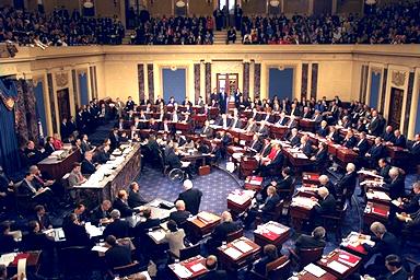 The impeachment trial of President  in the Senate was presided over by Chief Justice .