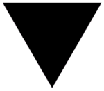 inverted black triangle