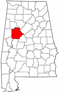 Image:Map of Alabama highlighting Tuscaloosa County.png