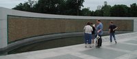 "Here we mark the price of freedom"—each of the 4000  represents 100 Americans who died during the war.