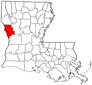 Image:Map of Louisiana highlighting Sabine Parish.png