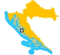 Position of Zadar in Croatia
