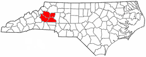 Counties within the North Carolina Region E Council of Governments