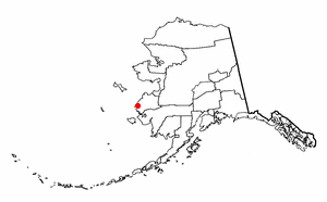 Location of Scammon Bay, Alaska