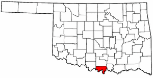 Image:Map of Oklahoma highlighting Love County.png