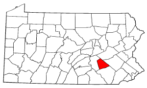 Image:Map of Pennsylvania highlighting Lebanon County.png