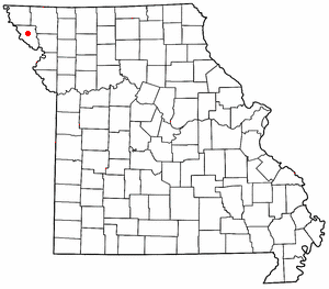 Location of Mound City, Missouri