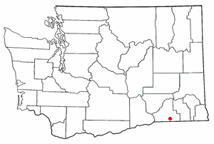 Location of Walla Walla, Washington