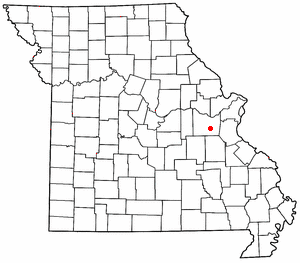 Location of St. Clair, Missouri