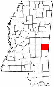 Image:Map of Mississippi highlighting Lauderdale County.png