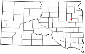 Location of Naples, South Dakota