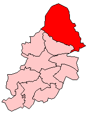 Sutton Coldfield constituency shown within Birmingham