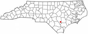 Location of Delway, North Carolina