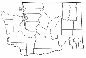 Location of Kittitas, Washington