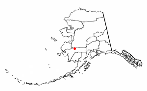 Location of Aniak, Alaska