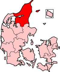 North Jutland County in Danmark