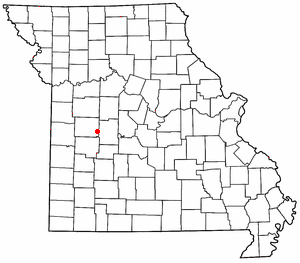 Location of Tightwad, Missouri